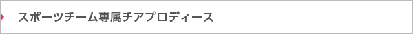 スポーツチーム専属チアプロデュース