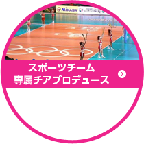 スポーツチーム専属チアプロデュース